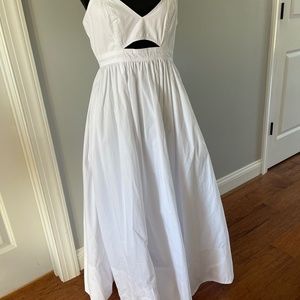 COPY - Banana Republic WHITE Isa Cotton Cutout Flare Dress Size 8 NWT